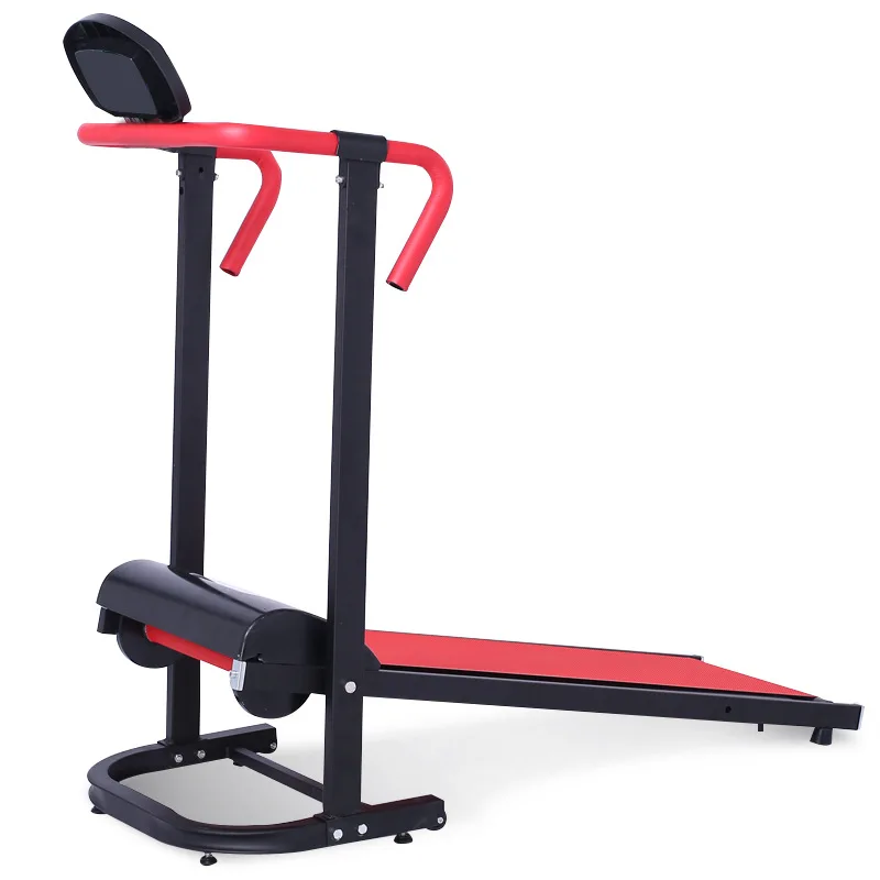  20%Mini Foldable Treadmill Household Walking Machine Mechanical Treadmill with Roller Monofunctiona