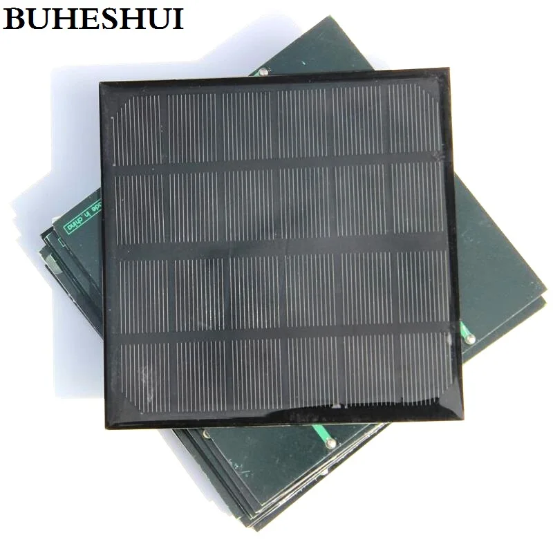 

BUHESHUI Monocrystalline Solar Panels 3W 6V Mini Solar Cell For Small 3.7V Power Battery Charger 145*145*3MM Epoxy High Quality