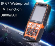 3800mah original L9 IP67 Rugged Waterproof phone shockproof Senior old man mobile phone TV Dual Sim GSM Russian keyboard