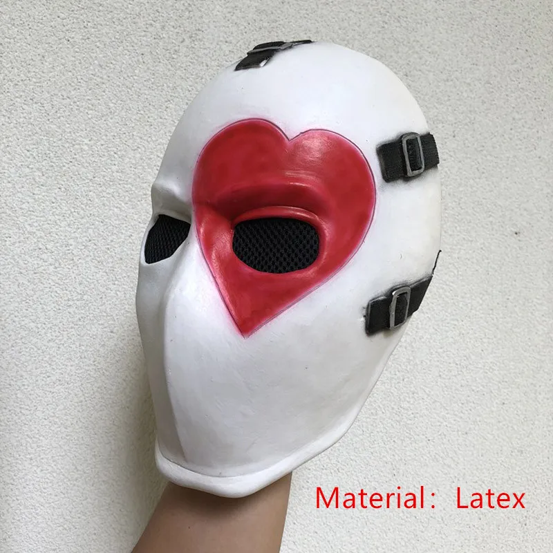 Wild Card link Mask Game Battle Royale Wild Card link Cosplay Latex Mask Adult Helmet Masquerade Props Halloween Full Face Mask