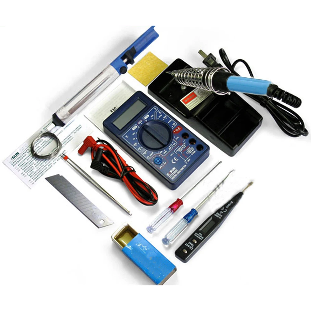 110V 60W Soldering Irons DT830B Digital Multimeter Electric Pencil
