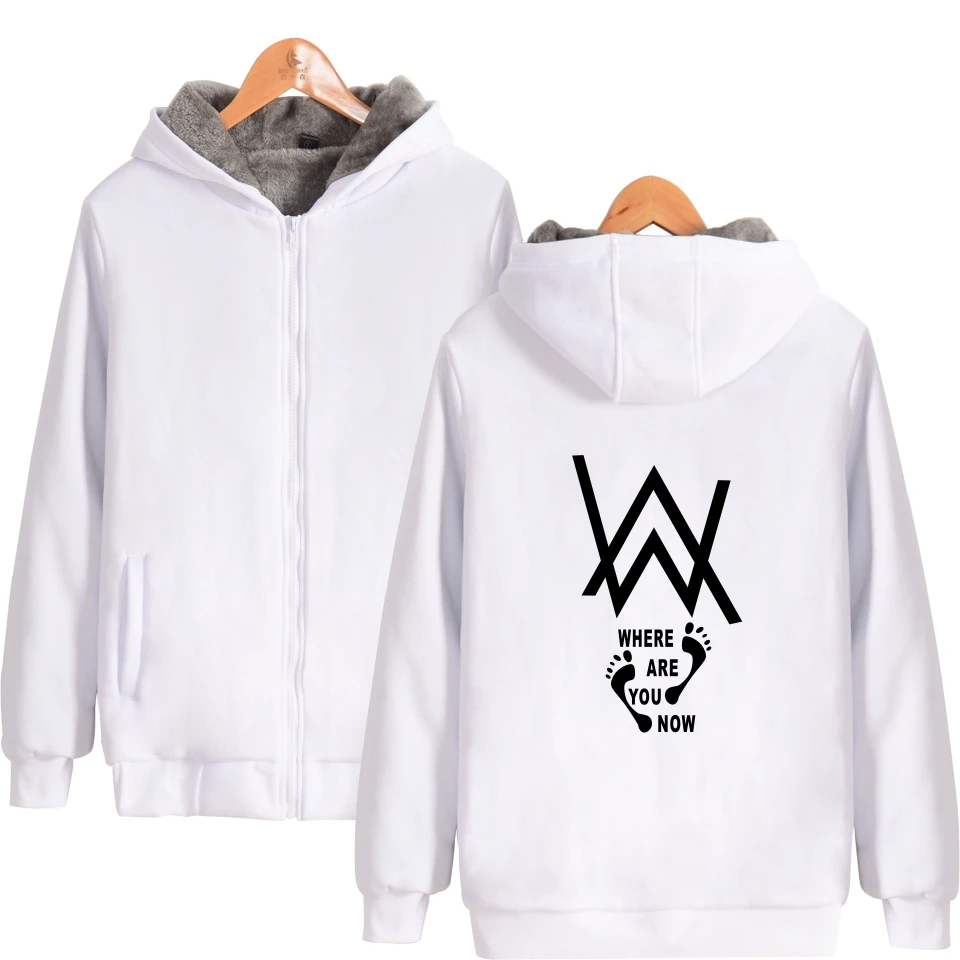 Alan Olav Walker DJ Hooded Hoodie Zip Men Jacket Coat Leisure Sportswear Unisex