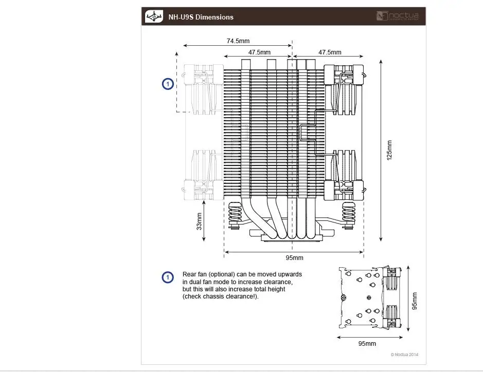 Noctua nh-u9s amd процессор Intel охладители болельщиков Вентилятор охлаждения содержат Термальность Соединение Cooler поклонников LGA 1155x2011 1366 FM2 FM1