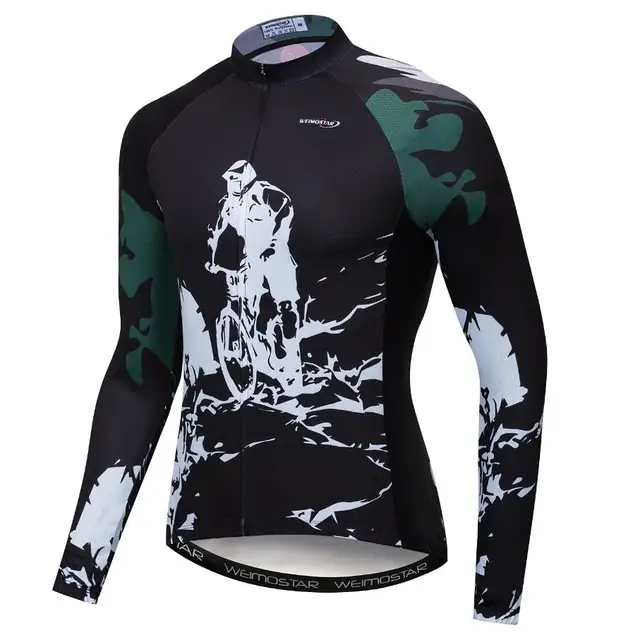 2019 Men's Cycling Jersey Long Sleeve Mountain Downhill Bike MTB Racing