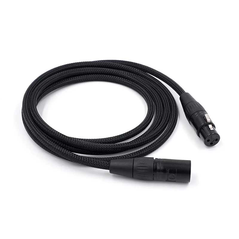 1piece Japan Canare Pure Black Xlr Audio Balanced Cable Microphone