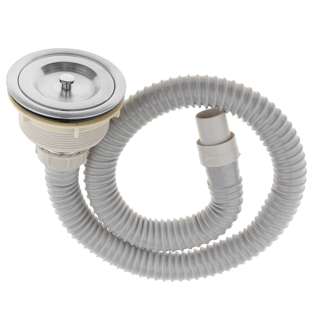 2x Salon Shampoo Bowl Backwash Sink Hair Strainer Deep Waste Basket W/ Pipe