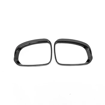 

ABS Carbon Fibre For Hyundai Tucson 3rd 2016 2017 2018 Car Accessories Rearview Mirror Rain Eyebrow Cover Trim Car Styling 2Pcs