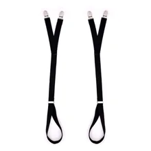 Y мужские и женские общие рубашки держатели морщин эластичные черные пояса с резинками С нескользящими запорные зажимы