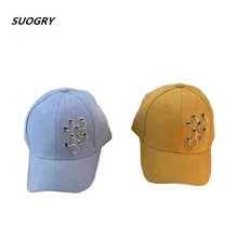 Новое кольцо женская кепки карамельный цвет хип хоп бейсболка с ремешком шапки высокое Качественный хлопок и лен Snapback s Swag модные дешевые
