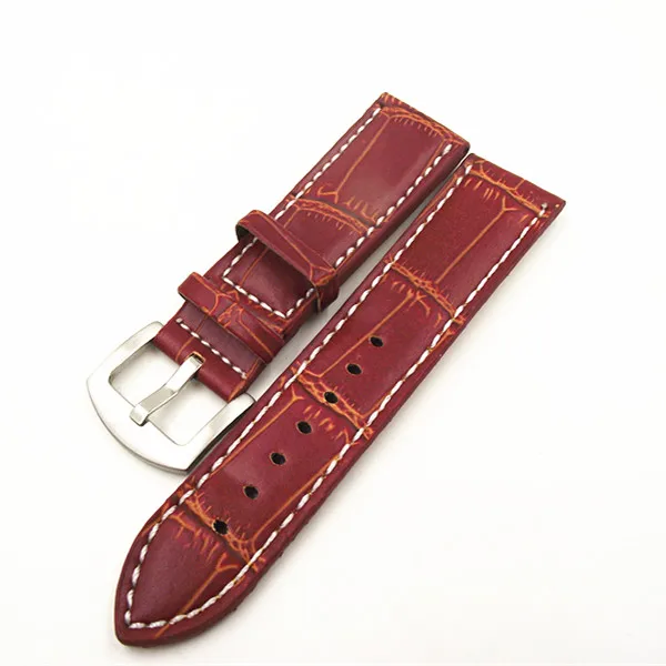 1 шт. ремешок из ПУ кожи для наручных часов 18 мм 20 22 24 26 28 30 мм|watch band bracelet|watch materialswatch