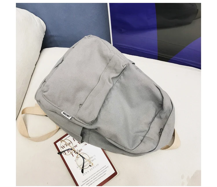 Janespri High Quality Backpack Canvas Women Backpack Solid Mochila Escolar Girls Laptop Backpack School Bags Backpack for teens_35-2_06