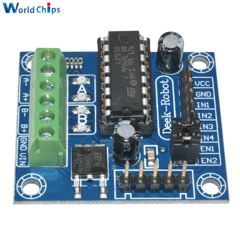 

Mini 4-Channel Motor Drive Shield Expansion Board L293D Module Mnolithic Integrated For Arduino UNO MEGA DC 4.5-25V One