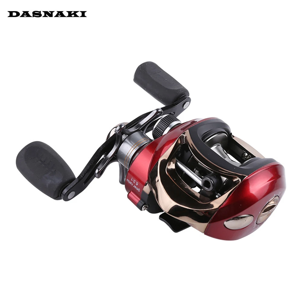 DASNAKI Magnetic brake water droplets fishing reels comfortable U-shaped handle reel hollow design carretilha de pesca | Спорт и