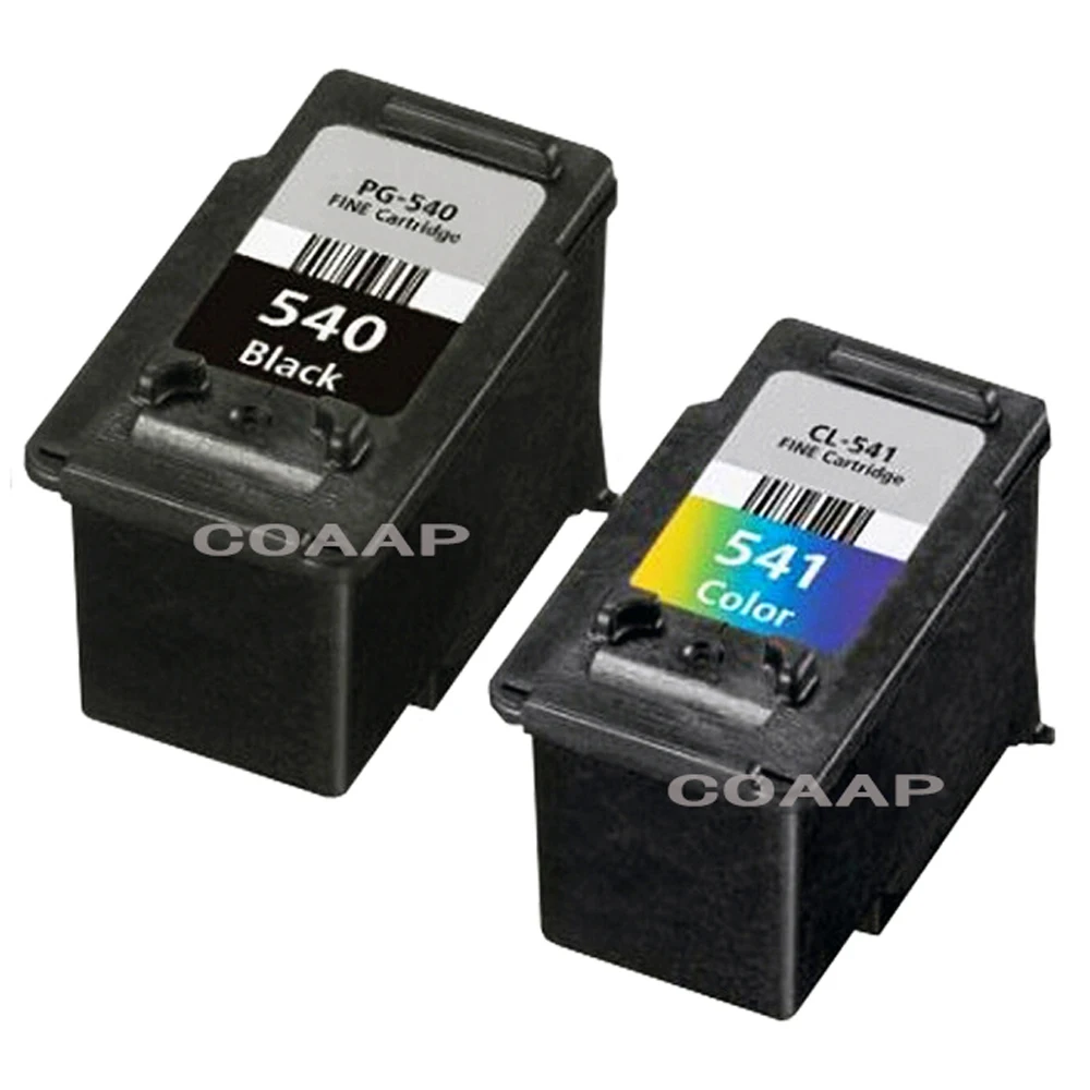 Refillable PG540 Black & CL541 Colour Ink Cartridge For Canon PIXMA MG2250 MX375 MX435 MX475