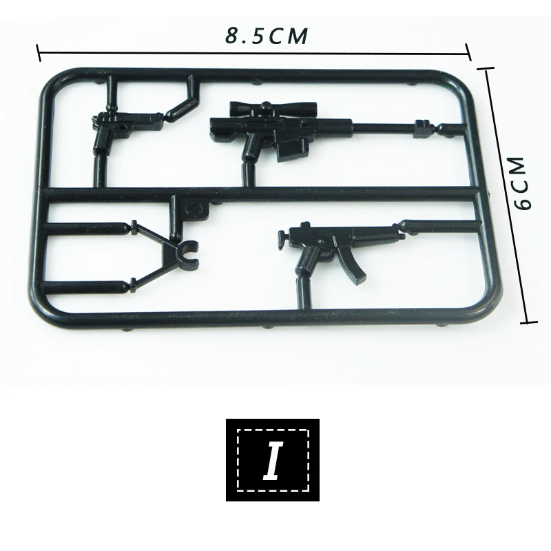 200 шт военный спецназ полицейское оружие армейское солдат средневековый шлем оружие-щит строительные блоки MOC оружие для детей - Color: I