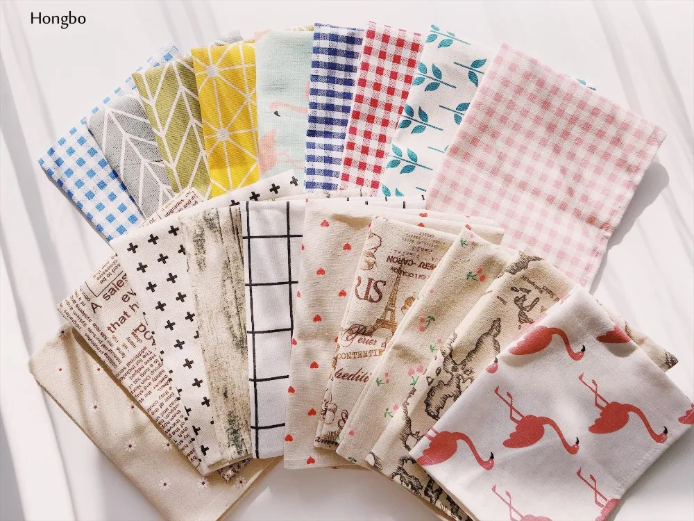 Hongbo, 1 шт., хлопковые салфетки в клетку, японский модный стиль, тканевые коврики для стола, салфетки, простой дизайн, посуда, кухонный инструмент