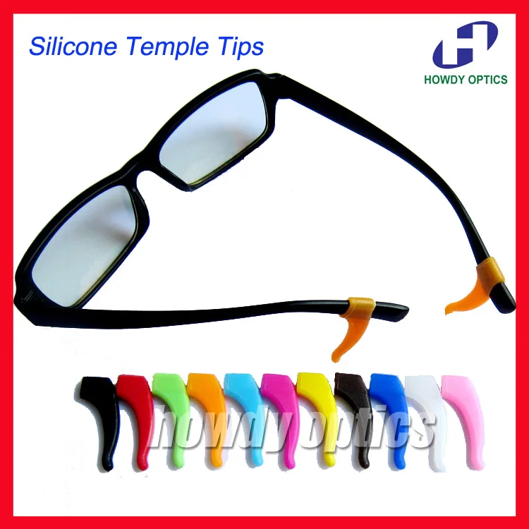 

100prs High quality eyeglass eyewear glasses eyeglasses Anti Slip silicone ear hook temple tip holder glasses accessories