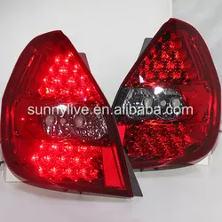 Для Honda Fit Jazz светодиодные задние фонари хэтчбек 2002 по 2008 год красного цвета lf