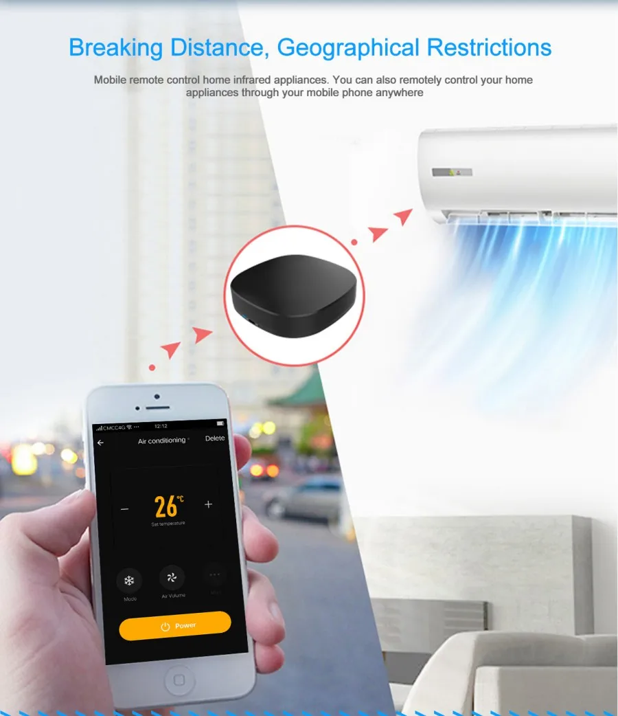IR Universal Remote Control with Alexa Google Home Rocky AI Voice Control for Home Infrared Appliances Through Free Mobile APP_F2
