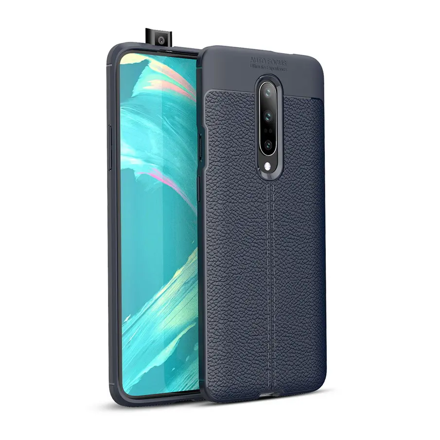 Для Oneplus 7 pro Чехол Защитная искусственная силиконовая Противоударная волоконная