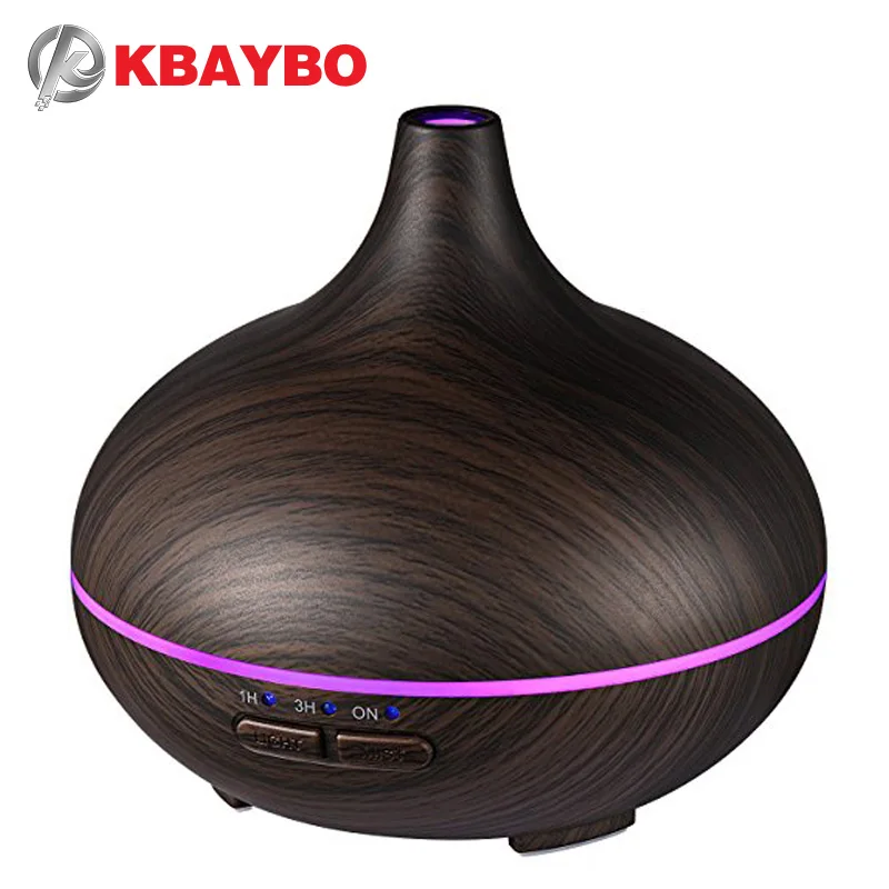150ml Aroma Essential Oil Diffuser Ultrasonic Air Humidifier With 4 Timer Settings 7 Color Changing LED