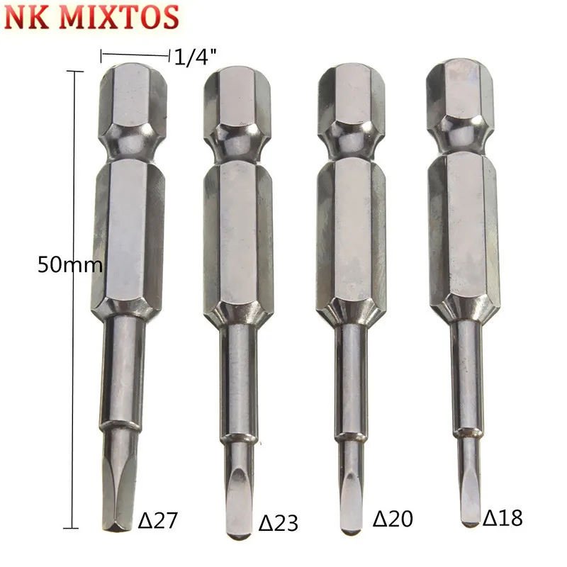 NK MIXTOS Лидер продаж 1 шт. Магнитная треугольная отвертка Биты 1/4 &quotx 50 мм