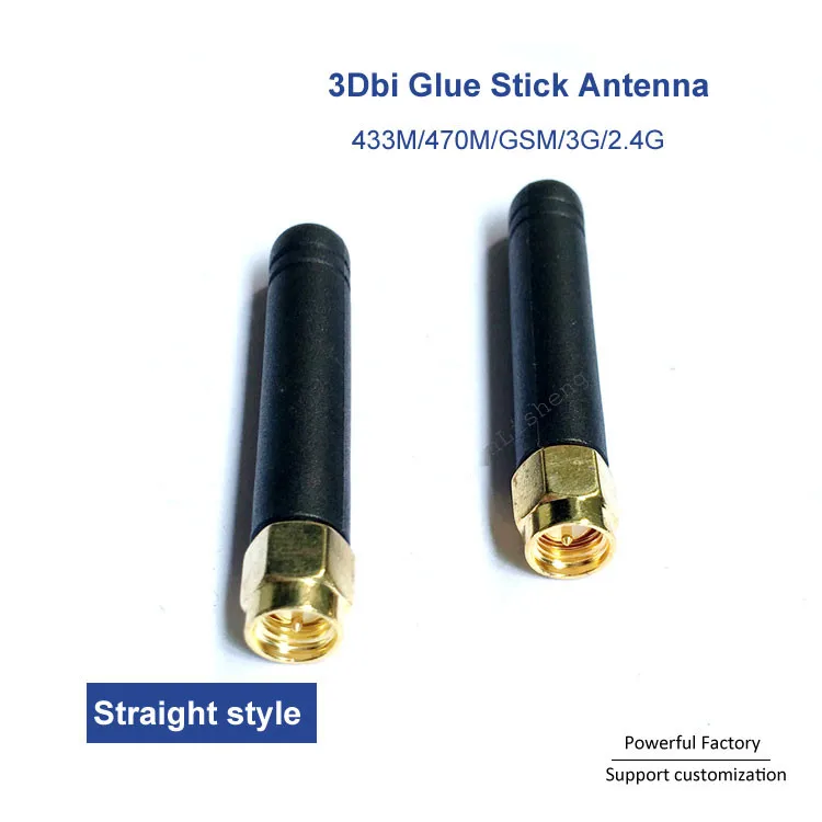Mini 433mhz antenna 433mhz glue stick antenna with SMA male 2PCS