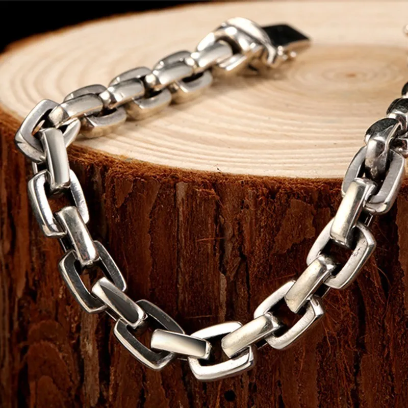 ZABRA-Genuine-925-Sterling-Silver-Bracelet-Man-7mm-Thickness-Customize-Length-Punk-Rock-Vintage-Cross-Bracelet (3)