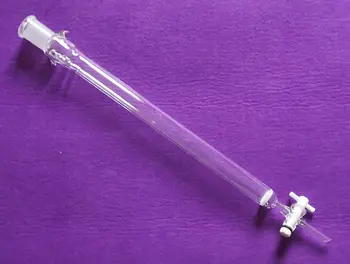 

100ml,24/40,Glass Chromatography Column,OD 2.5CM,Body Length 30CM,PTFE Stopcock