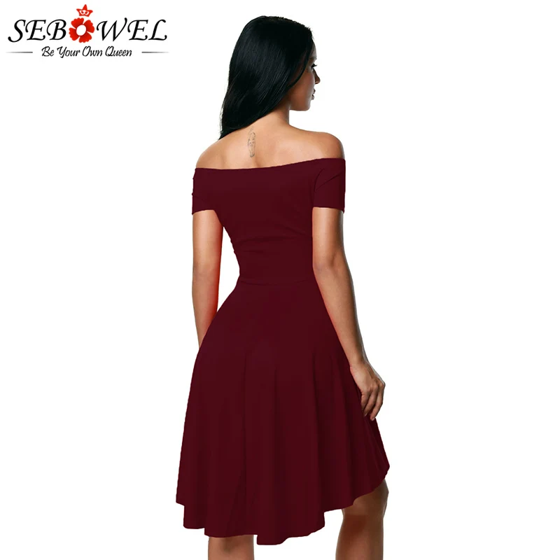 Burgundy-All-The-Rage-Skater-Dress-LC61346-3-2 