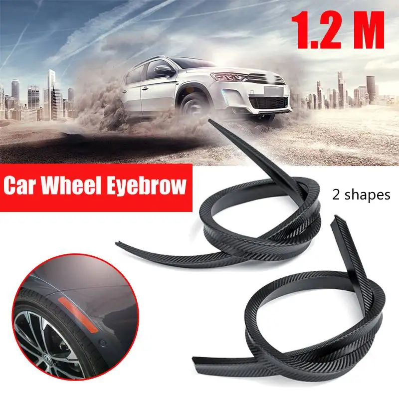 

Rubber Car Wheel Arch Fenders Flare Extension Protector Wheel Eyebrow Mudguard Styling Moldings Anti-Scratch Sticker for all car