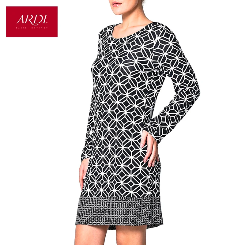 Original e elegante casa vestido de viscose R2401 47 1