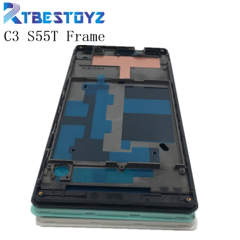 RTBESTOYZ ЖК дисплей рамка Корпус Корпуса для Sony Xperia C3 S55T передний экран сменный