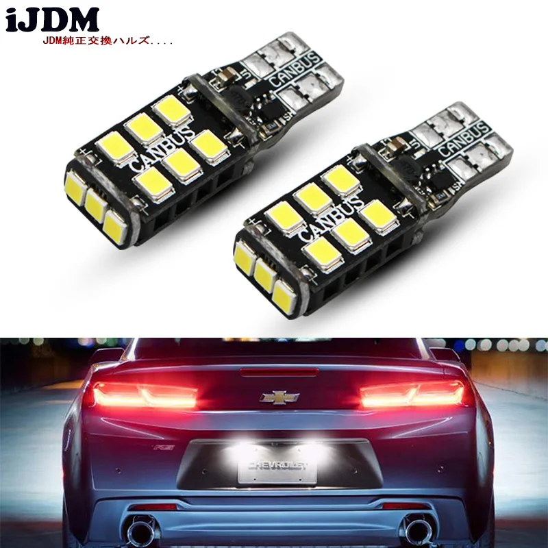 Автомобильный светодиод iJDM T10 для подсветки номерного знака Chevrolet Camaro LS LT