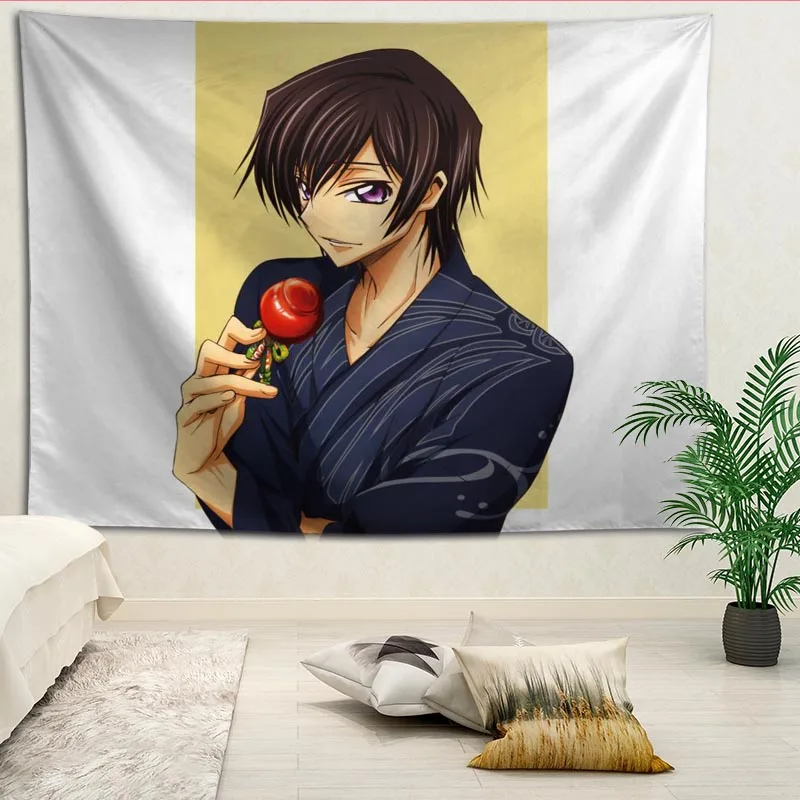 Свежеприбывшие розетки из современного Code Geass Печатный гобелен более Размеры домашнего декора гостиной спальня декоративные настенные одеяло - Цвет: 23