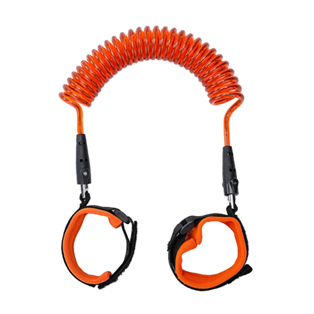 1.5-2.5m Kids Safety Harness Adjustable Children Leash Anti-lost Wrist Link Traction Rope Baby Walker Wristband - Цвет: 360 degree orange