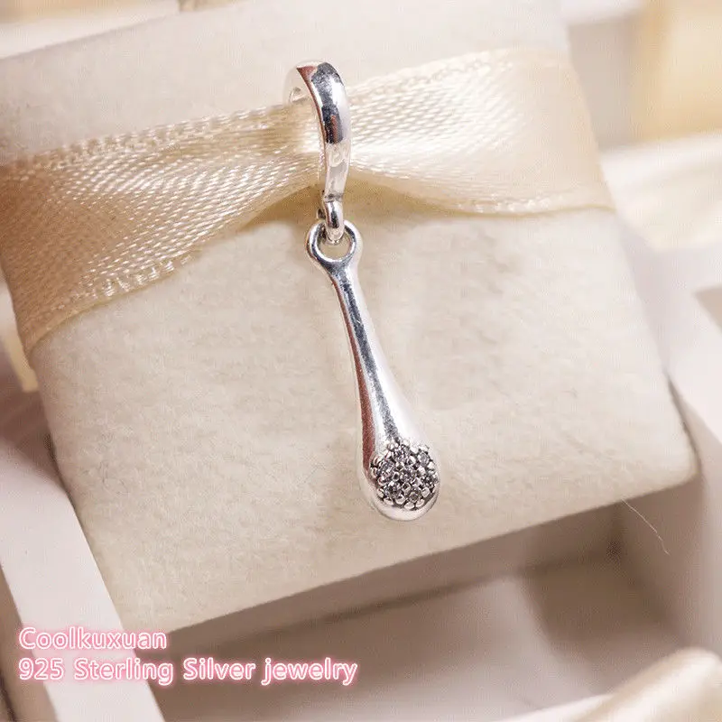 

2018 Autumn Original 100% 925 Sterling Silver Modern LovePods Pendant, Clear CZ Beads Fit Pandora Charms Bracelet DIY jewelry