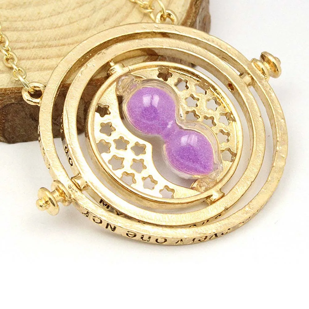 

Perfect Cool 2018 Rotating Hourglass Style Casual Magic Time Turner Necklace Unique