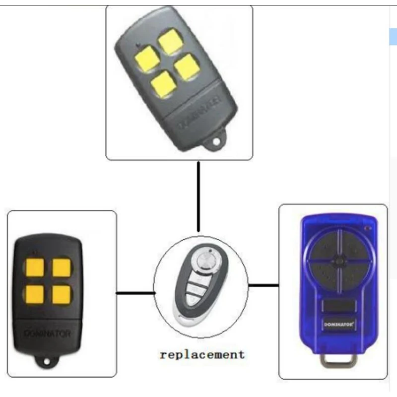 

2pieces Hot selling dominator remote opener radio control, replace dominator 433.92mHZ remote, factory supply directly