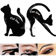 50 пар Cat Подводка для глаз трафарет профессиональные Макияж Подводка для глаз карты, модели Средства ухода для век Liner Шаблон Shaper тиснения Пластик Макияж инструмент