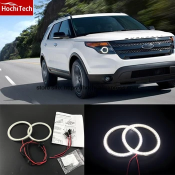 

HochiTech Ultra bright SMD white LED angel eyes 2000LM 12V halo ring kit daytime running light DRL for Ford Explorer 2011-2016