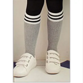 

Baby Boys Girls Toddler Kids Knee High Length Cotton Striped School Sport Stockings