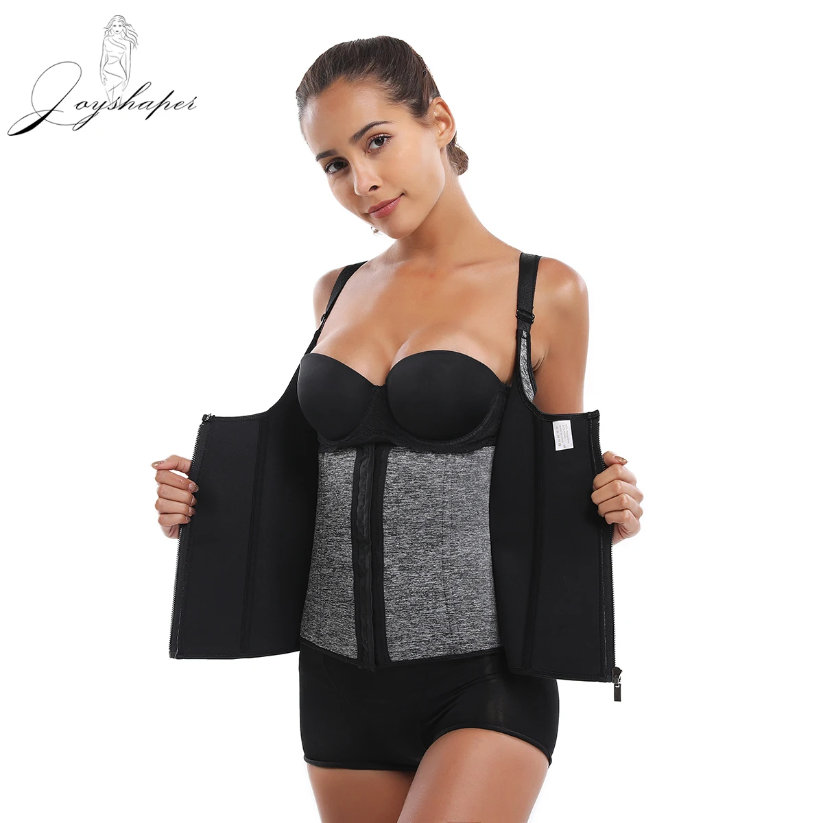 

Joyshaper Waist Trainer Body Shaper Women Plus Size Push Up Vest Tummy Belly Girdle Underbust Cincher Workout Vest Corset Top