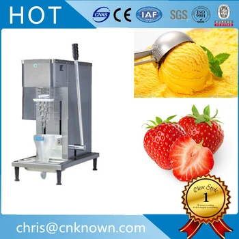 

Commercial table model 80L/H 930ml mixing bowl capacity frozen yogurt blending machine ice cream mixer for sale
