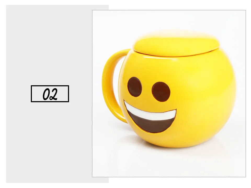 Creative Ceramic Mug With Lid Coffee Mug Travel Tea Cups And Mugs Ceramic Porcelain Expression CuteMorningTeaMilk Mug For Kid (7)