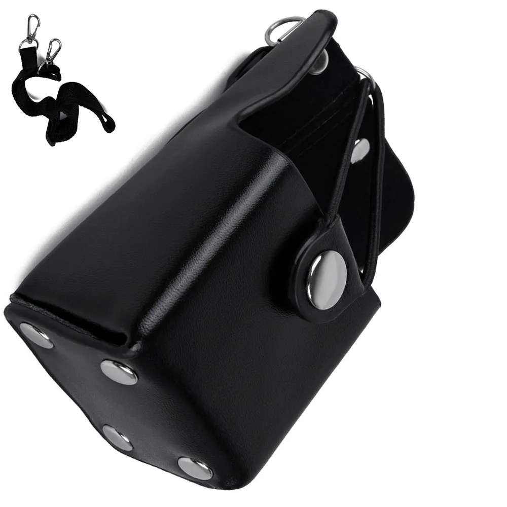 Estojo de Couro para Motorola Gp328plus Super Qualidade Titular Gp388 Etc Walkie Talkie Rádio Portátil Case Gp338plus Gp344 1 Para motorola gp328plus Super Qualidade estojo De