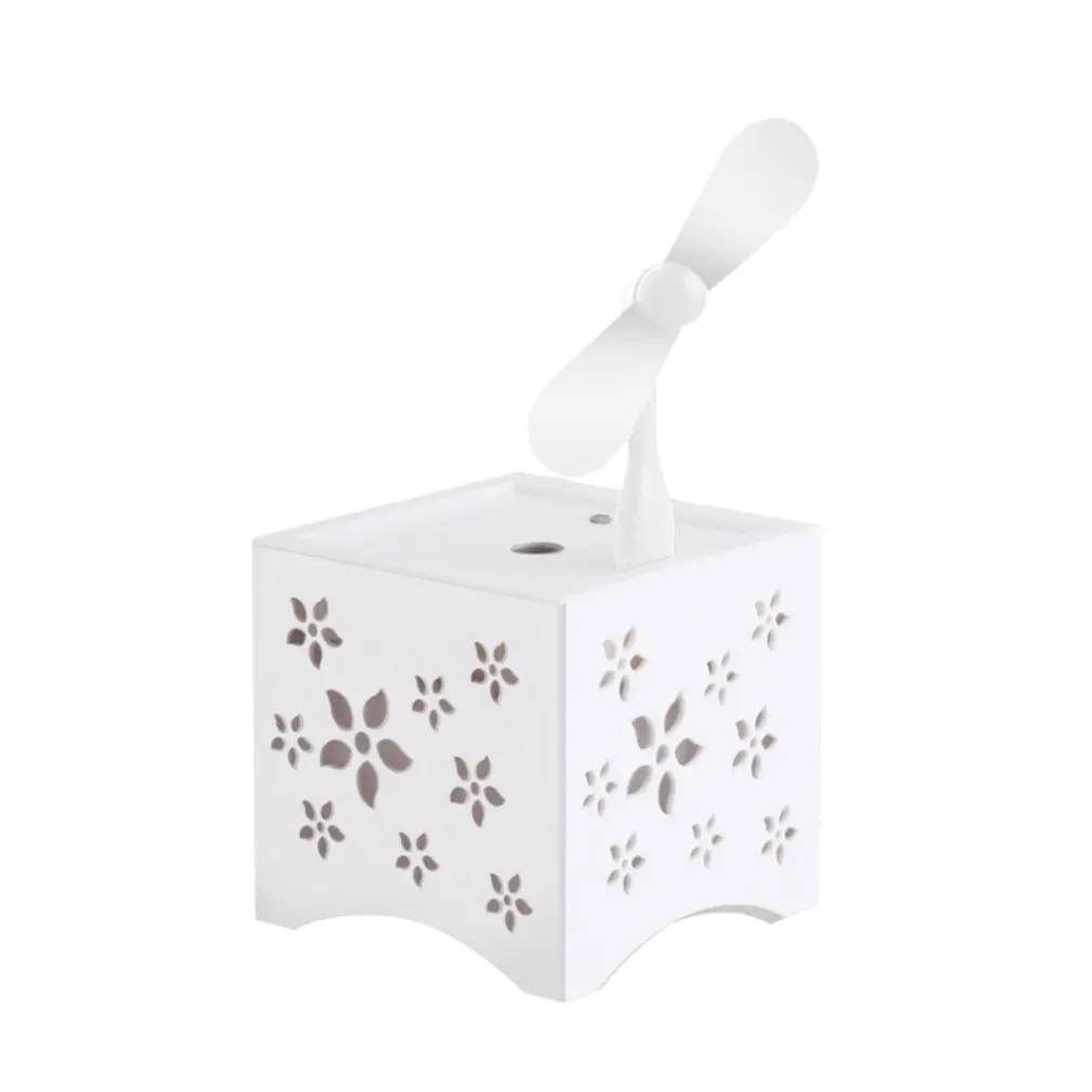

New hollow USB fan humidifier Colorful color car desktop aroma humidifier