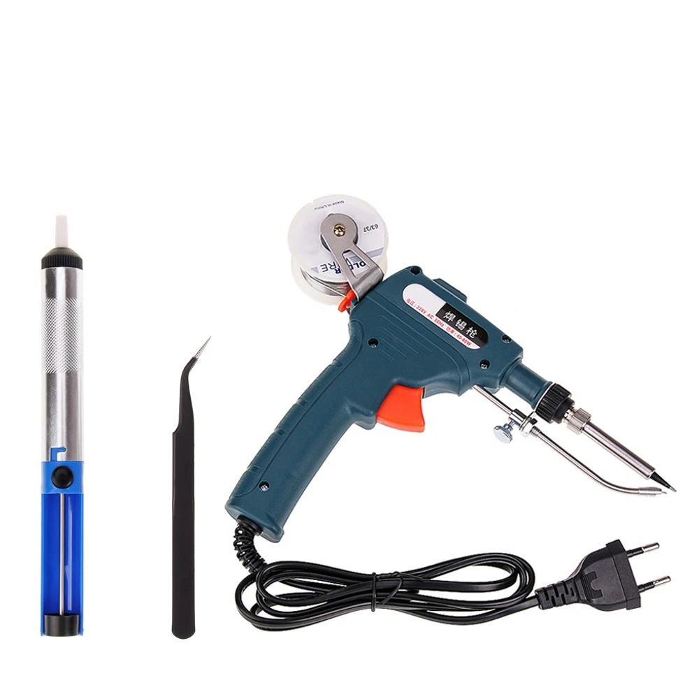 

60W Hand-held Internal Heating Soldering Iron kit Automatically Send Tin Gun Welding Repair Tool with 0.8mm solder wire