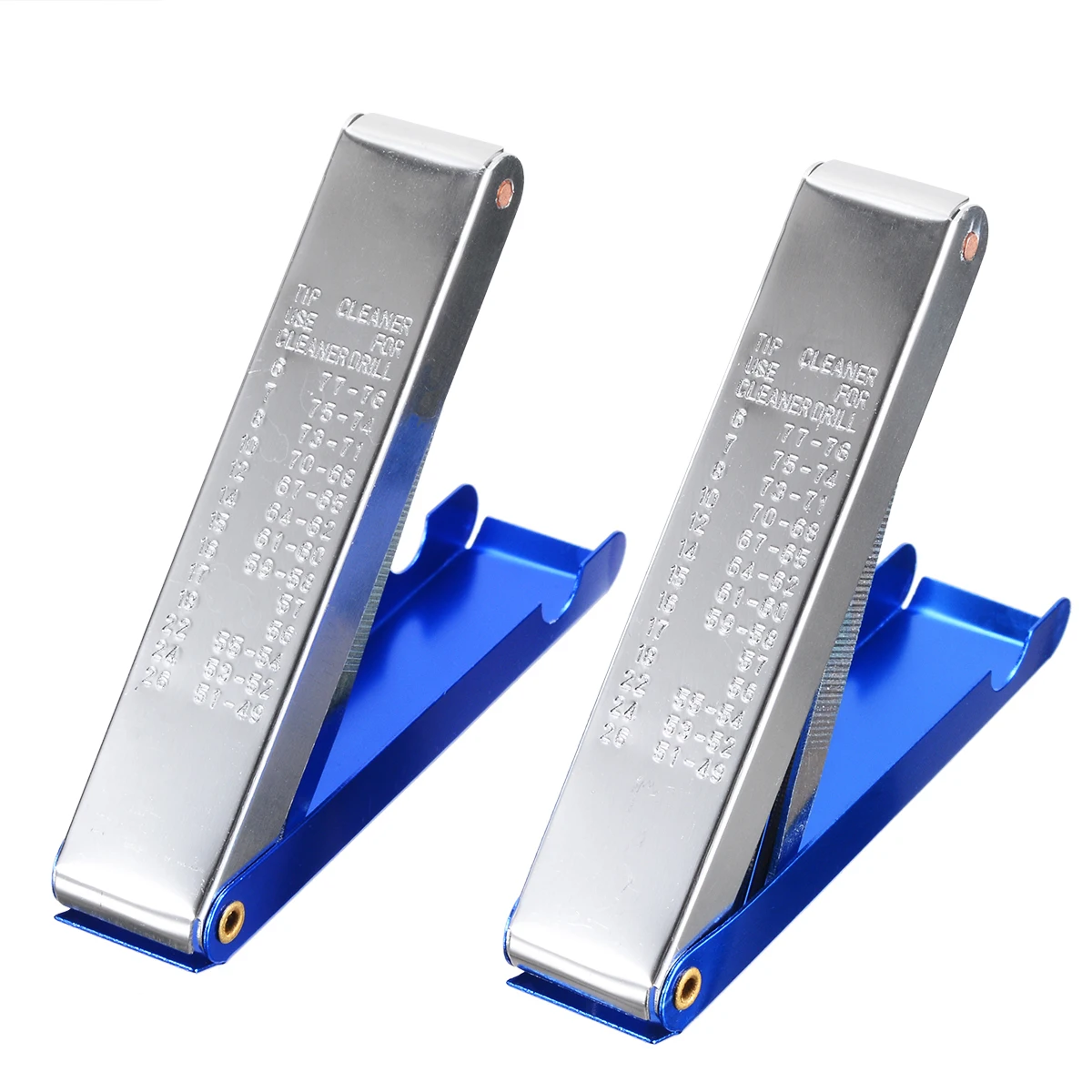 2pcs Stainless Steel Welding Torch Nozzle Tip Cleaner Tool 13 in 1 in Blue Welding Tip Cleaner Aluminum Case