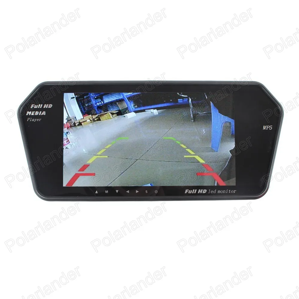 TF USB Bluetooth fm-передатчик MP5 7 дюймов цветной TFT lcd 1024x600 автомобильный монитор для камеры заднего вида парковочный монитор приоритет заднего хода